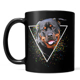 Personalized Pet Portrait Black Mug