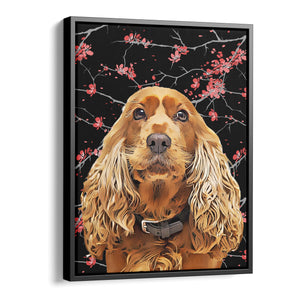 Personalized Pet Portrait Canvas - Sakura