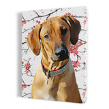 Personalized Pet Portrait Canvas - Sakura