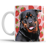 Personalized Dog Portrait Mug - Strawberries