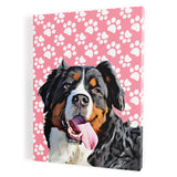 Personalized Pet Portrait Canvas - Paws