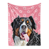 Personalized Pet Throw Blanket - Star Pattern