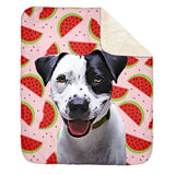 Personalized Pet Sherpa Blanket - Watermelon