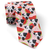 Personalized Pet Face Necktie - Watermelon