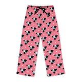 Personalized Pet Face Pajama Pants - Heart Pattern