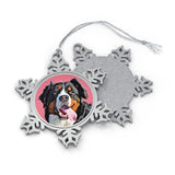 Personalized Pet Pewter Snowflake Ornament