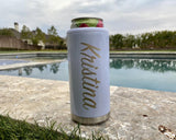 Personalized Slim Can Cooler Stainless steel cooler Customized Girls Trip Bachelorette Beach Gift Favor