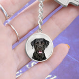 Personalized Pet Keychain - Circle