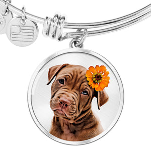 Personalized Luxury Pet Bangle - Circle