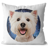 Personalized Pet Portrait Pillow - Watercolor Style