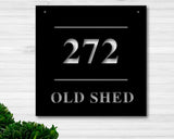 Personalized Metal Address Sign, Modern Address Sign, Metal House Numbers, Address Plaque, Housewarming Gift ,Address Plaque