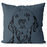 Personalized Minimalistic Pet Portrait Pillow