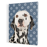 Personalized Pet Portrait Canvas - Stars