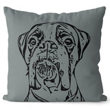 Personalized Minimalistic Pet Portrait Pillow