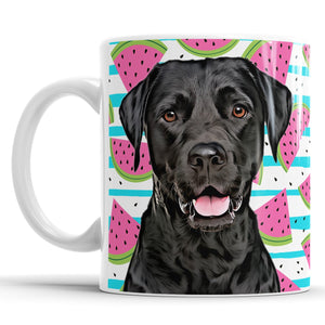 Personalized Dog Portrait Mug - Watermelon