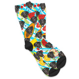 Personalized Pet Face Socks - Fruit Salad