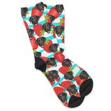 Personalized Pet Face Socks - Strawberries