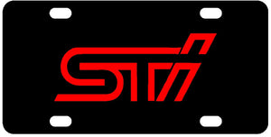 Subaru STI License Plate