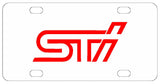 Subaru STI License Plate