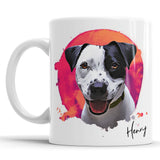 Personalized Dog Portrait Mug - Watercolor Style