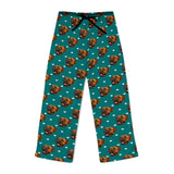 Personalized Pet Face Pajama Pants - Heart Pattern