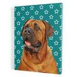 Personalized Pet Portrait Canvas - Stars