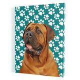 Personalized Pet Portrait Canvas - Paws