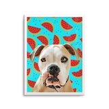 Personalized Pet Portrait Prints - Watermelon