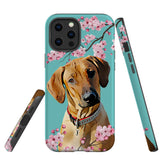 Personalized Pet iPhone Tough Case - Cherry Blossoms