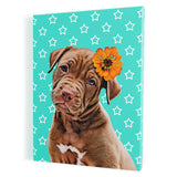 Personalized Pet Portrait Canvas - Stars