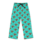 Personalized Pet Face Pajama Pants - Heart Pattern