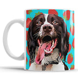 Personalized Dog Portrait Mug - Strawberries