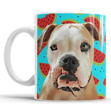 Personalized Dog Portrait Mug - Watermelon