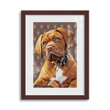 Personalized Pet Art Framed Gallery Print - Art Deco