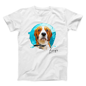 Personalized Pet T-Shirt - Watercolor Style