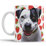 Personalized Dog Portrait Mug - Strawberries