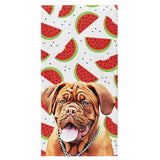 Personalized Pet Beach Towel - Watermelon