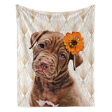 Personalized Pet Blanket - Art Deco Style