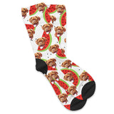 Personalized Pet Face Socks - Watermelon