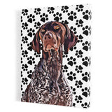 Personalized Pet Portrait Canvas - Paws