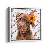 Personalized Pet Square Canvas - Sakura