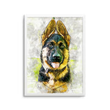 Personalized Pet Portrait Prints - Color Pencil Drawing Style