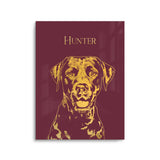 Personalized Pet Gold Foil Portrait Prints