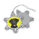 Personalized Pet Pewter Snowflake Ornament